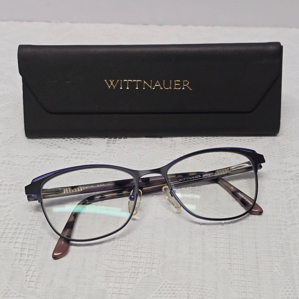 Wittnauer Renata 51-17-140 Black Violet Full Rim Eyeglasses Frame